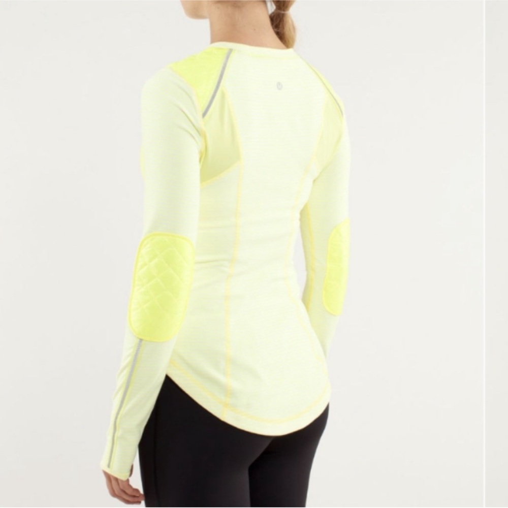 Lululemon size 4 run ice queen slope, stripe clarity, yellow Athleta quilted